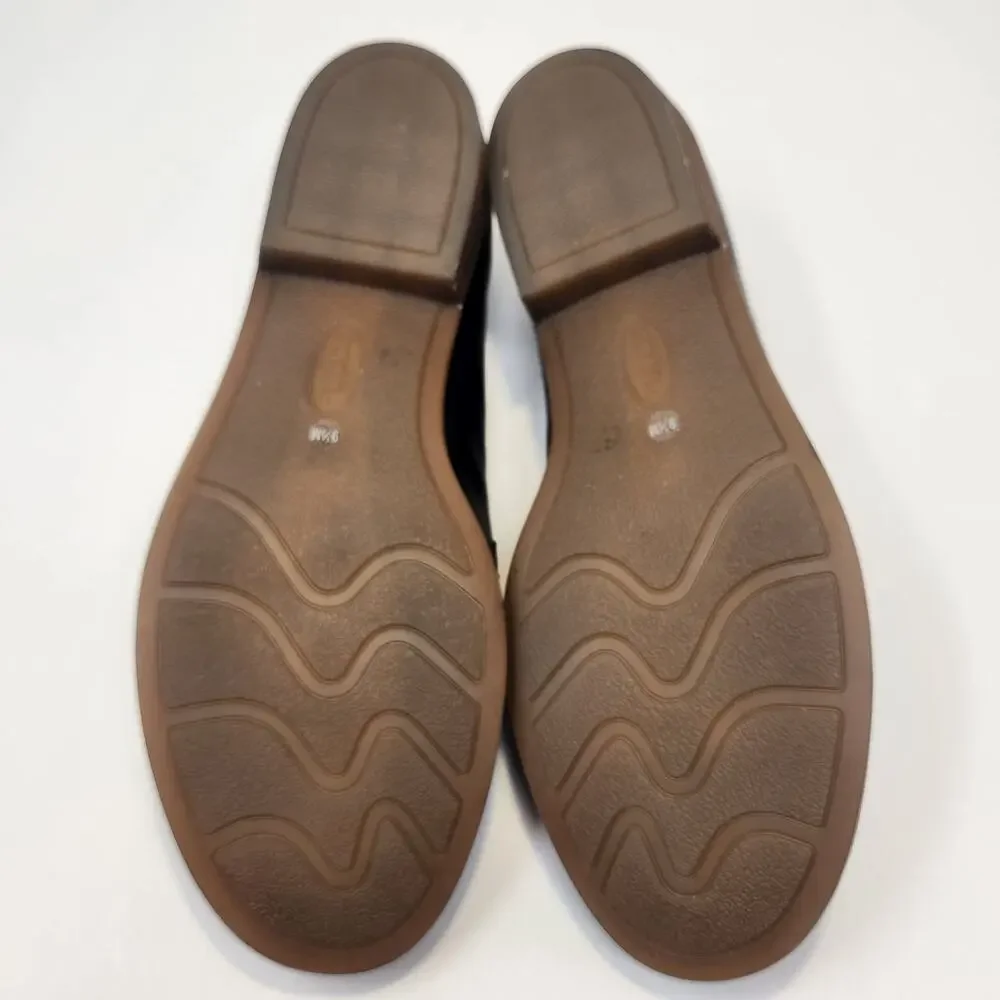 Earth Etedie Black Leather Loafers Slip On Shoes Women Size 9.5 M Comfort Shoes